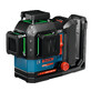 Bosch linijinis lazeris EXLL18V-120-33 CG, be akumuliatoriaus ir įkroviklio